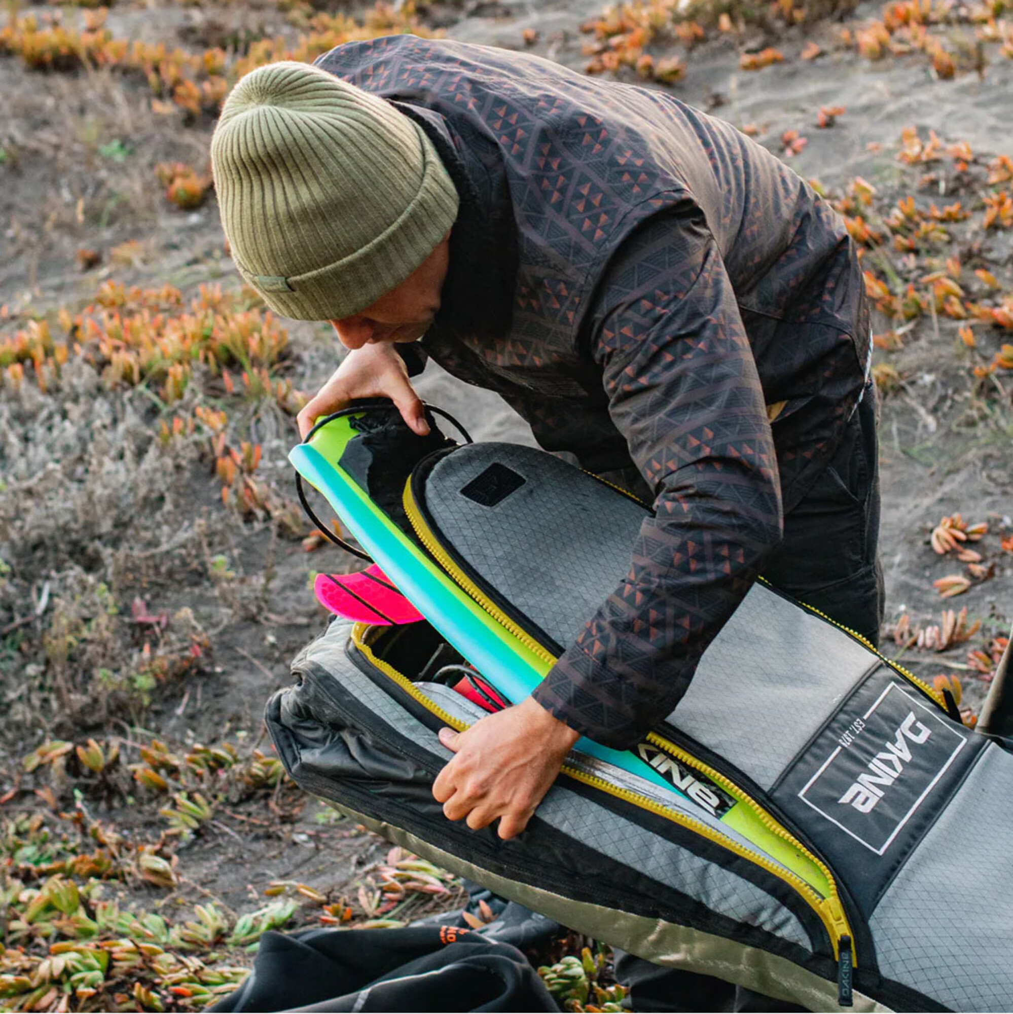 2024 Dakine Mission Surfboard Bag Thruster D10004076 Robinson Grey